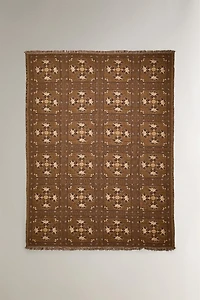 FLORAL JACQUARD BLANKET