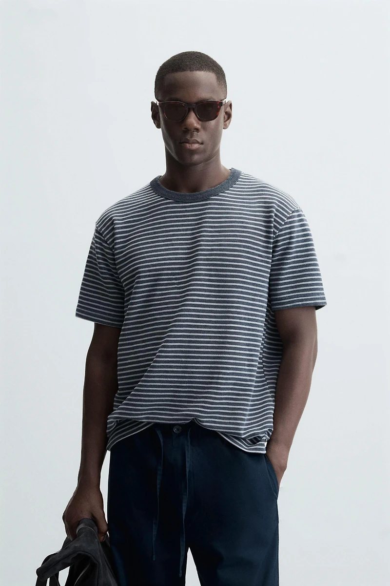 STRIPED JACQUARD SWEATSHIRT