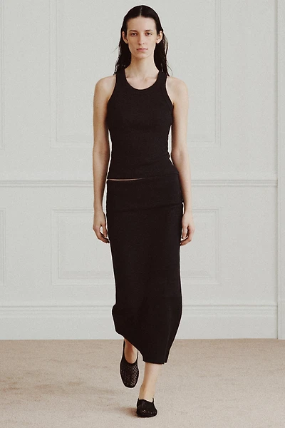 RIBBED RUSTIC SKIRT