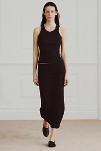 RIBBED RUSTIC SKIRT