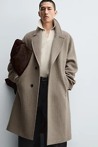RELAXED FIT WOOL COAT