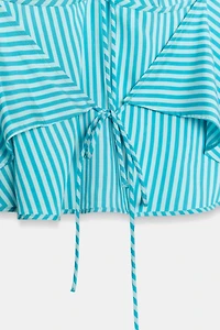 STRIPED OPEN BACK TOP