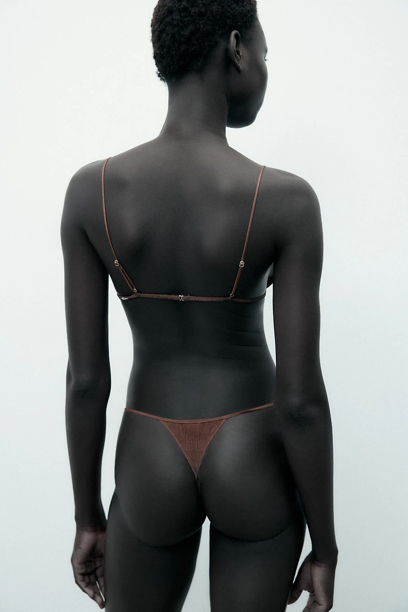 LIMITED EDITION STRUCTURED SILK BRALETTE
