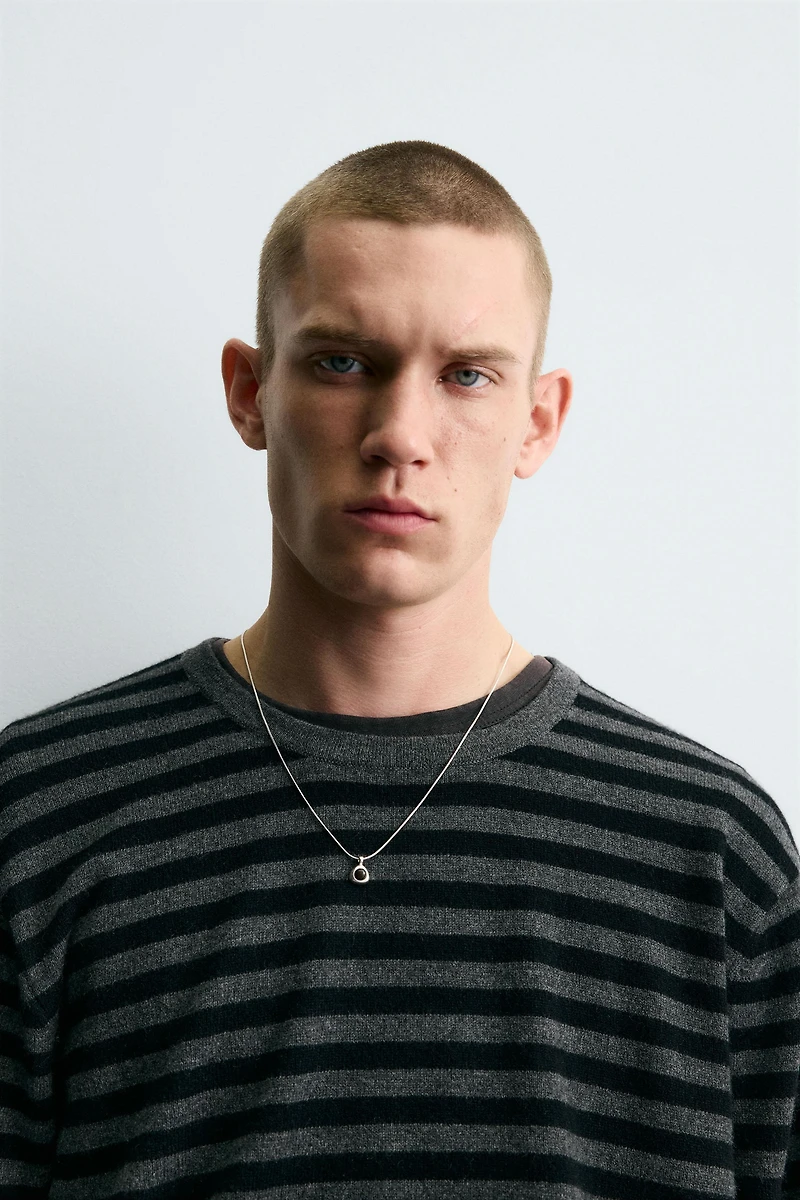 STONE CORD METAL CHAIN