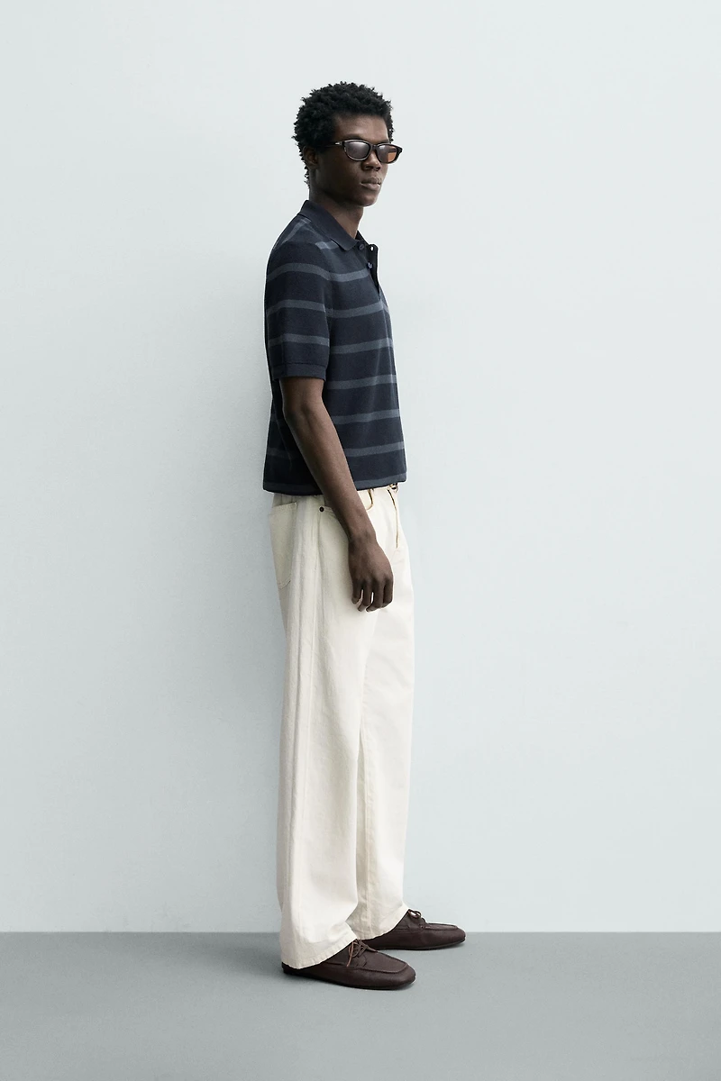 POLO REGULAR FIT EN MAILLE PIQUÉE