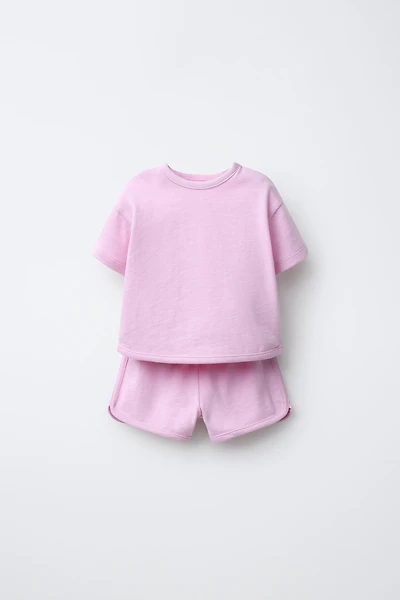 FLAMÉ T-SHIRT AND BERMUDA SET