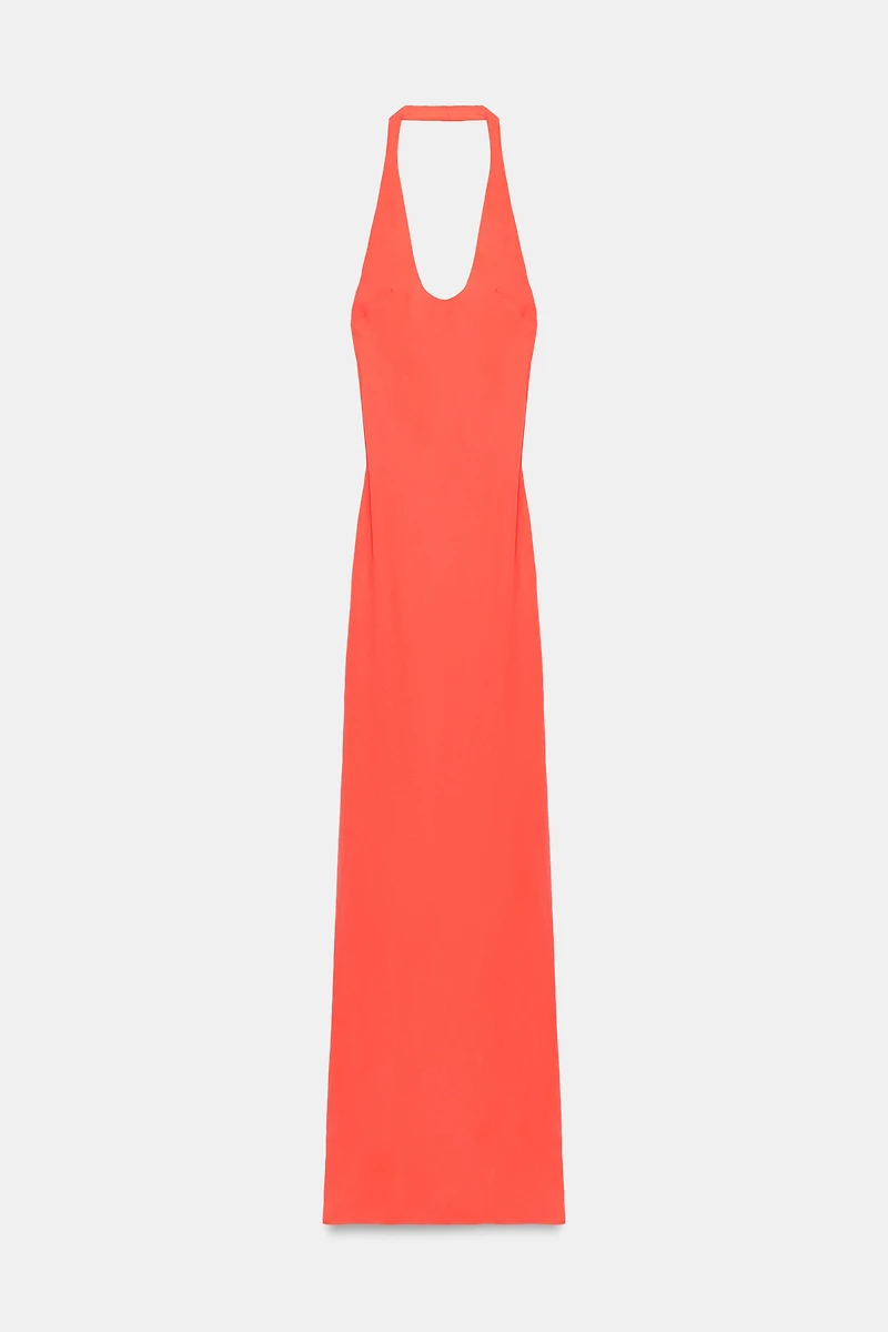 LONG HALTER DRESS