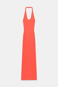 LONG HALTER DRESS