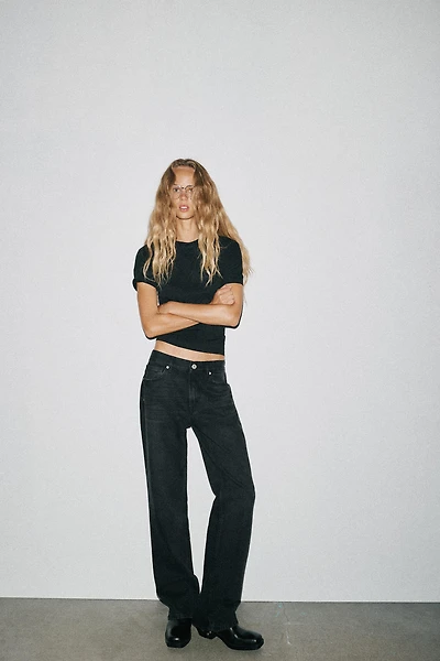 TRF LOW RISE STRAIGHT LEG JEANS