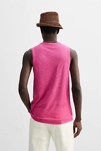 VISCOSE LINEN TANK TOP