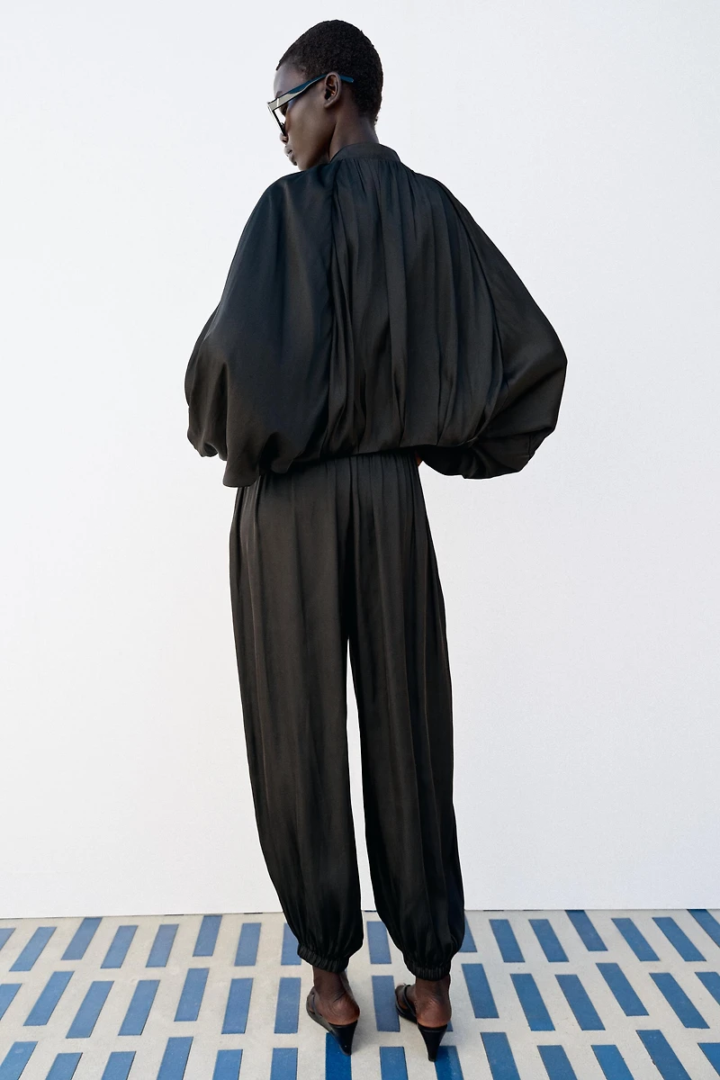 SATIN EFFECT BALLOON PANTS