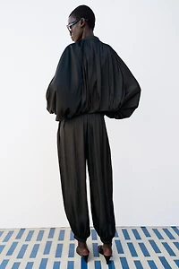 SATIN EFFECT BALLOON PANTS