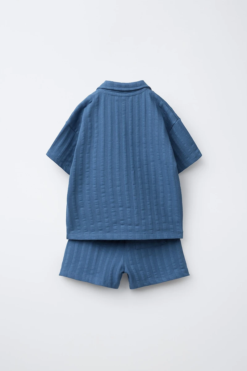 ENSEMBLE JOGGING T-SHIRT POLO ET BERMUDA