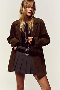 PLEATED BELTED SKORT