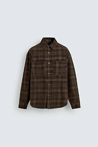 PLAID CORDUROY SHIRT