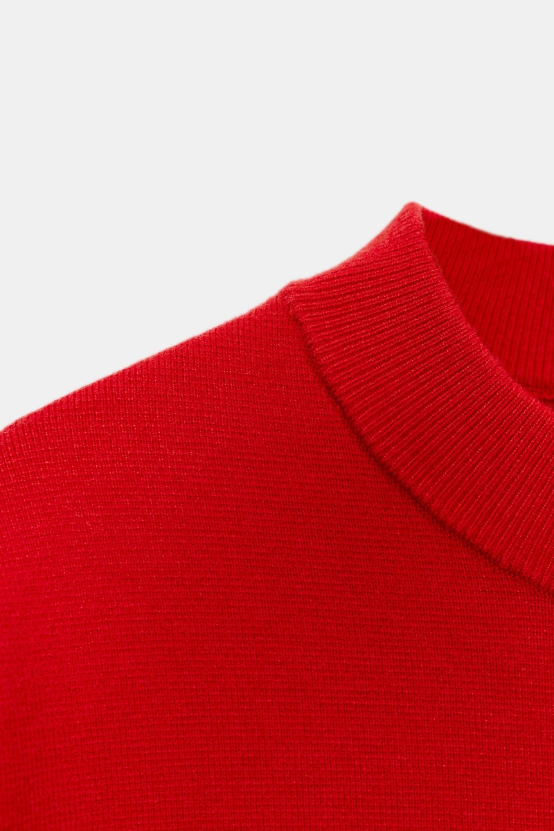 DROP SHOULDER KNIT DRESS