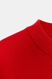 DROP SHOULDER KNIT DRESS