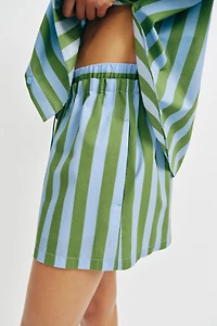 SHORT À RAYURES