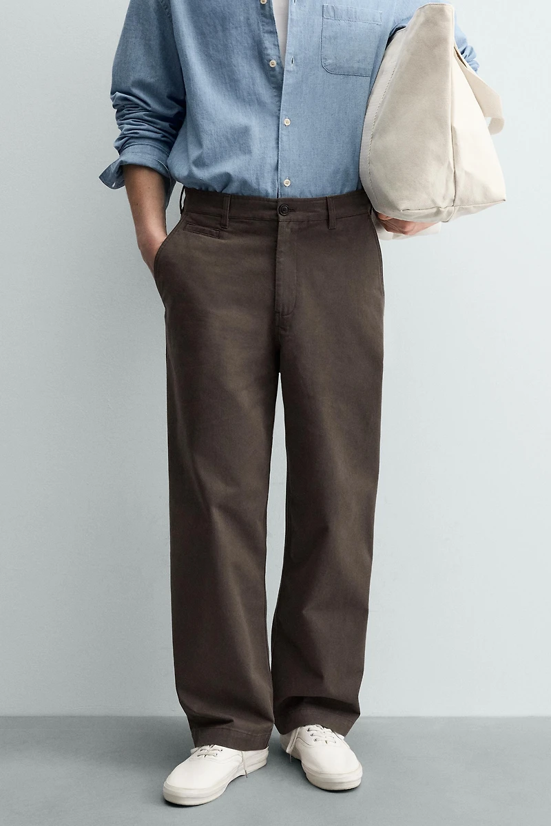 STRAIGHT FIT CHINO PANTS