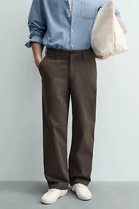 STRAIGHT FIT CHINO PANTS