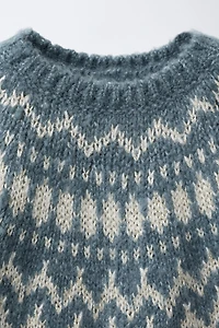 SPARKLY JACQUARD KNIT JUMPER