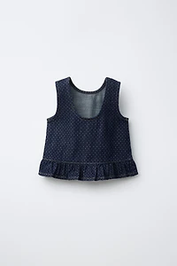 POLKA DOT PRINT TOP