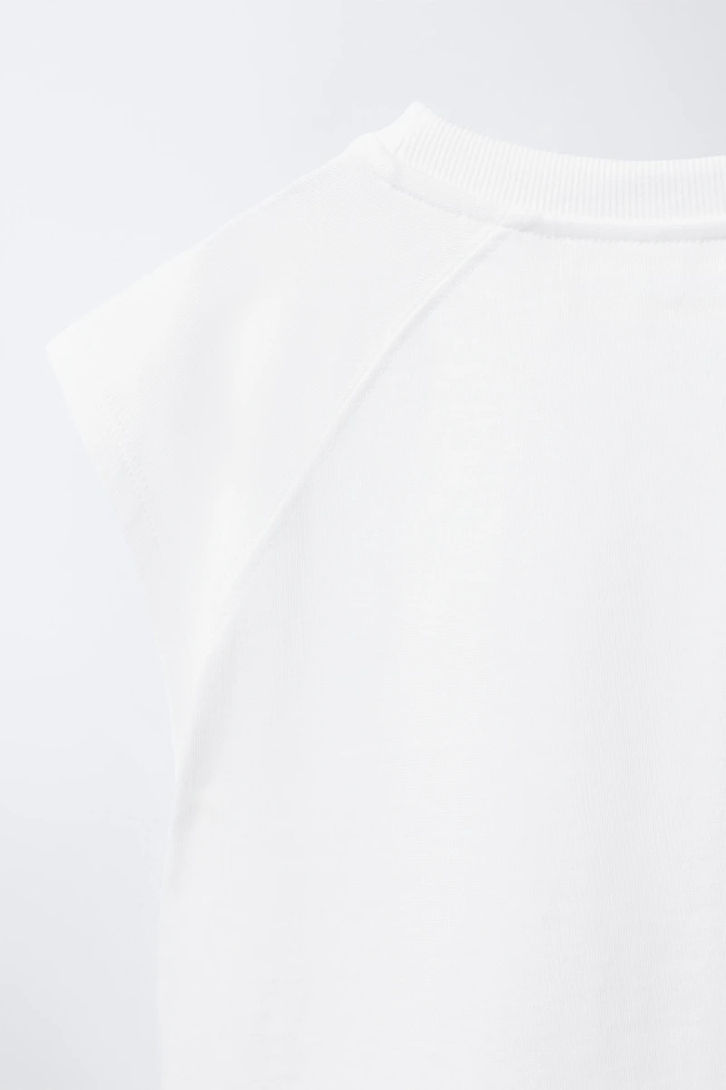 T-SHIRT UNI À MANCHES RAGLAN