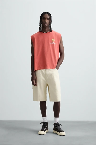 DÉBARDEUR EN MAILLE IMPRIMÉ CONTRASTE