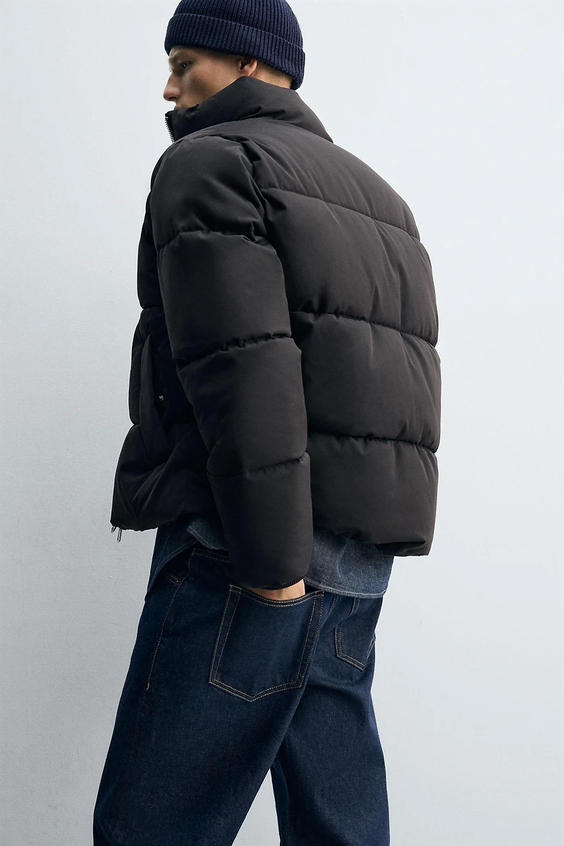 BOXY FIT WATER REPELLENT PUFFER JACKET