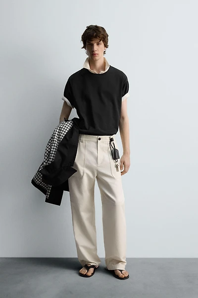 REGULAR FIT POCKET PANTS