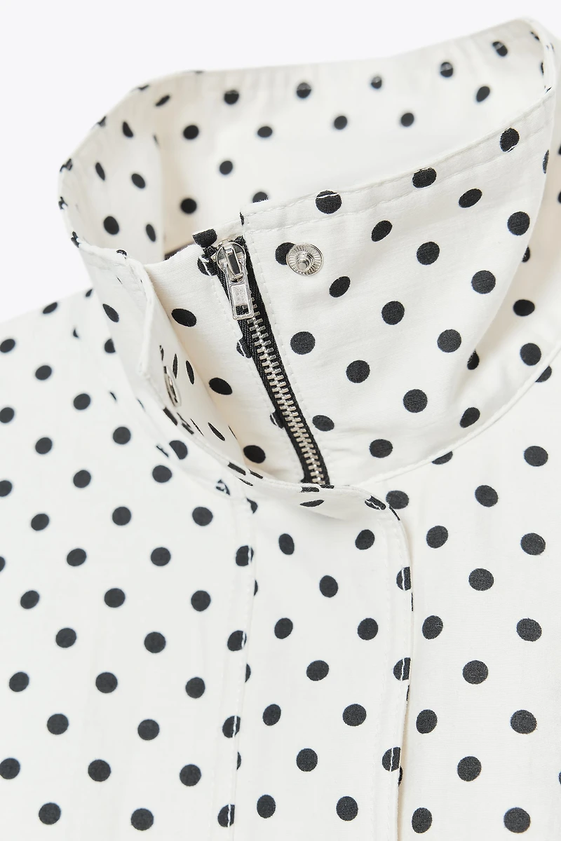POLKA DOT PUFFER JACKET