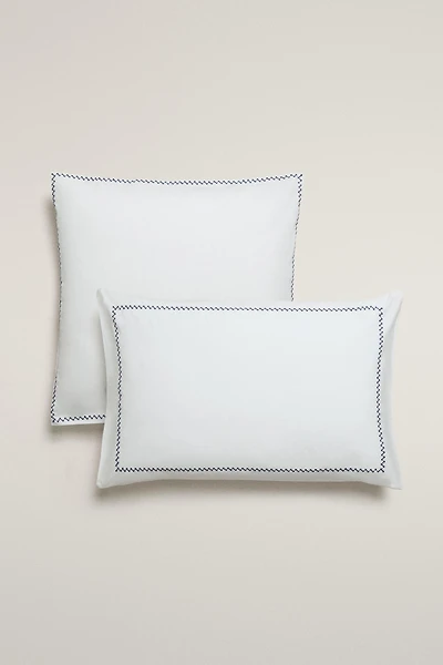 EMBROIDERED BORDER PILLOWCASE