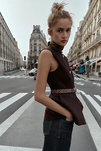 GILET AVEC CEINTURE