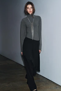 ASYMMETRIC LACE SKIRT ZW COLLECTION