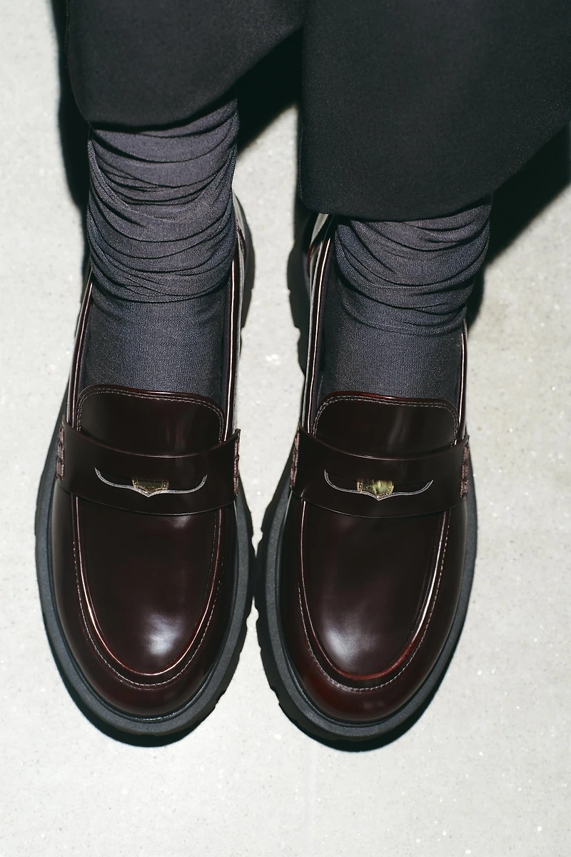 PENNY LOAFER WITH PLATFORM SOLE