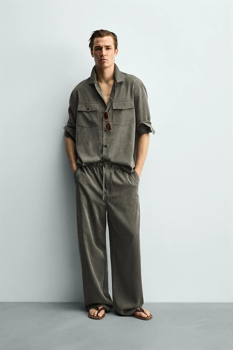 RELAXED FIT FLOWY PANTS