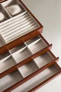 LARGE WOODEN JEWELRY BOX