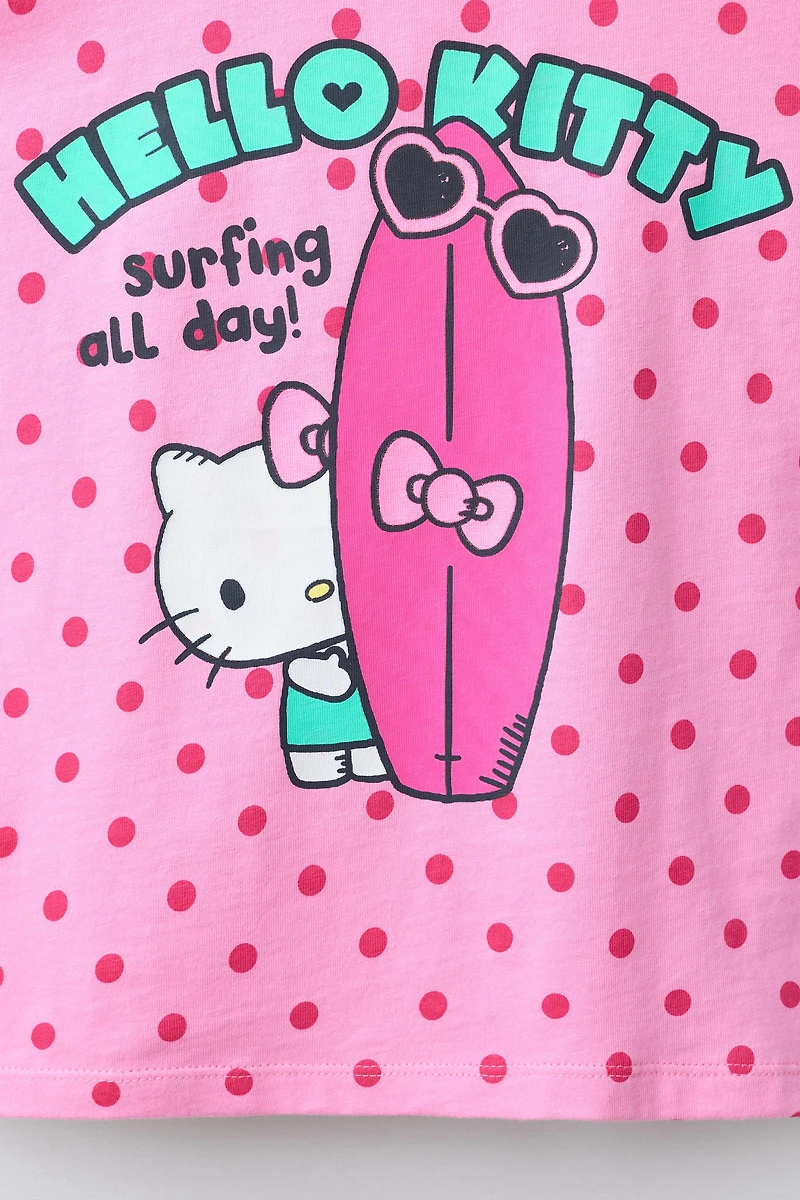 POLKA DOT SURF HELLO KITTY © SANRIO T-SHIRT