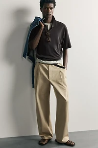 REGULAR FIT COTTON BLEND KNIT POLO