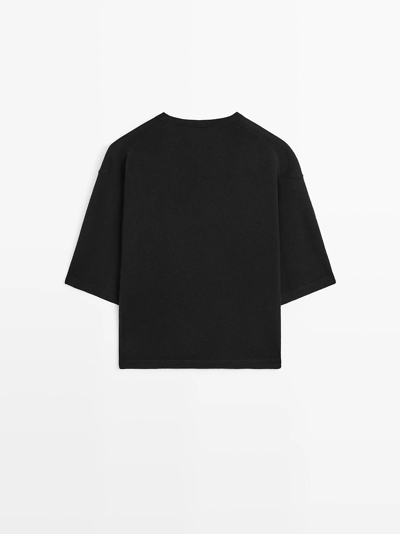 Wool blend V-neck sweater