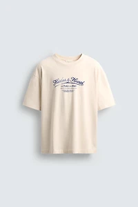 T-SHIRT IMPRIMÉ DÉLAVÉ