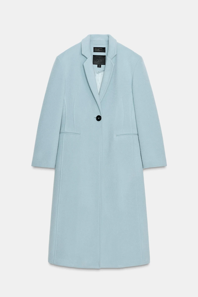 FITTED WOOL BLEND COAT ZW COLLECTION