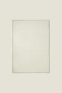 RECTANGULAR BOUCLÉ WOOL AREA RUG