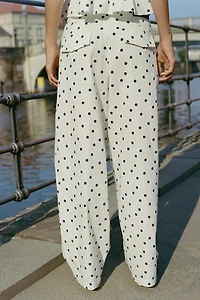 POLKA DOT BARREL PANTS