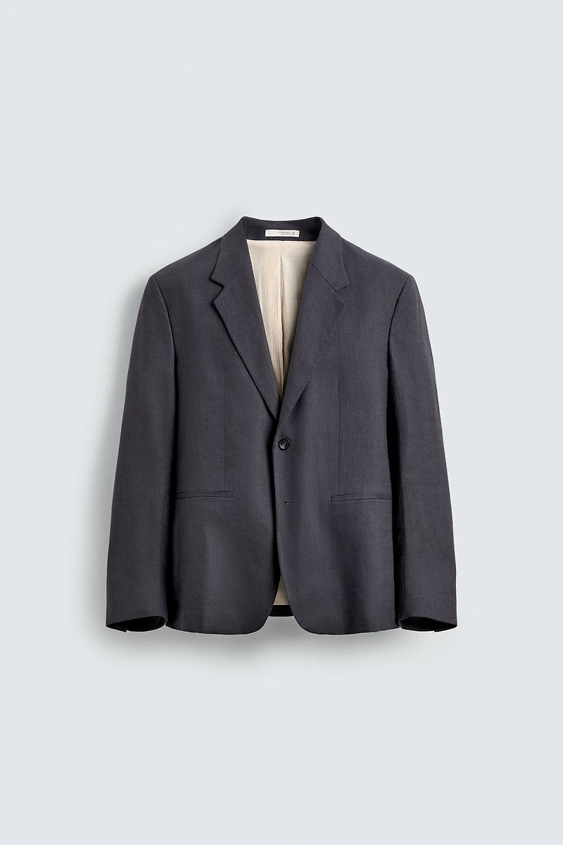100% LINEN SUIT BLAZER