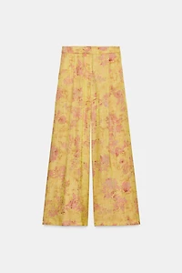 PANTALON PALAZZO À IMPRIMÉ FLORAL