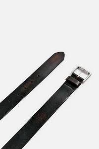 VINTAGE EFFECT LEATHER BELT