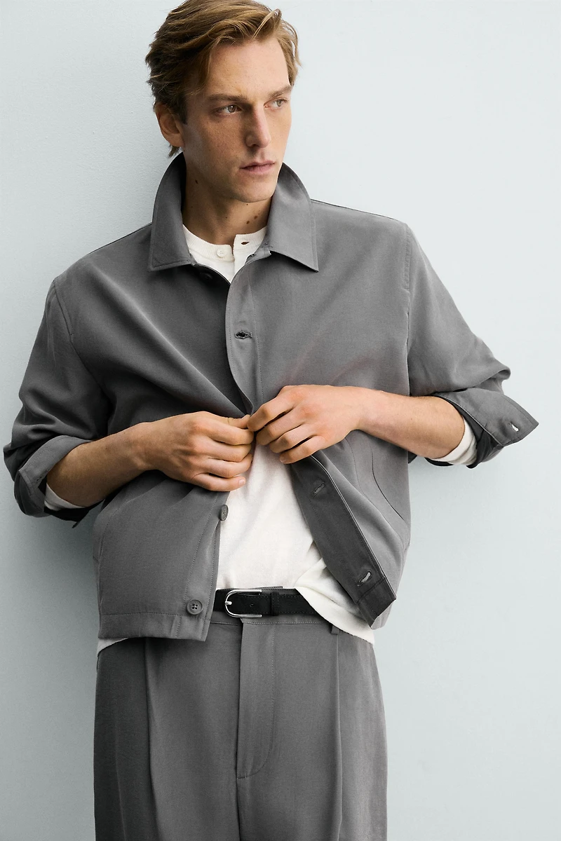 FLUID BOXY FIT OVERSHIRT