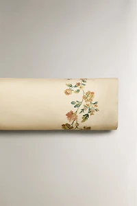TAIE D’OREILLER SATIN IMPRIMÉ FLEURS