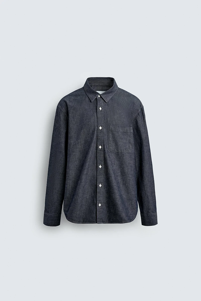 CHEMISE EN JEAN COUPE DÉCONTRACTÉE